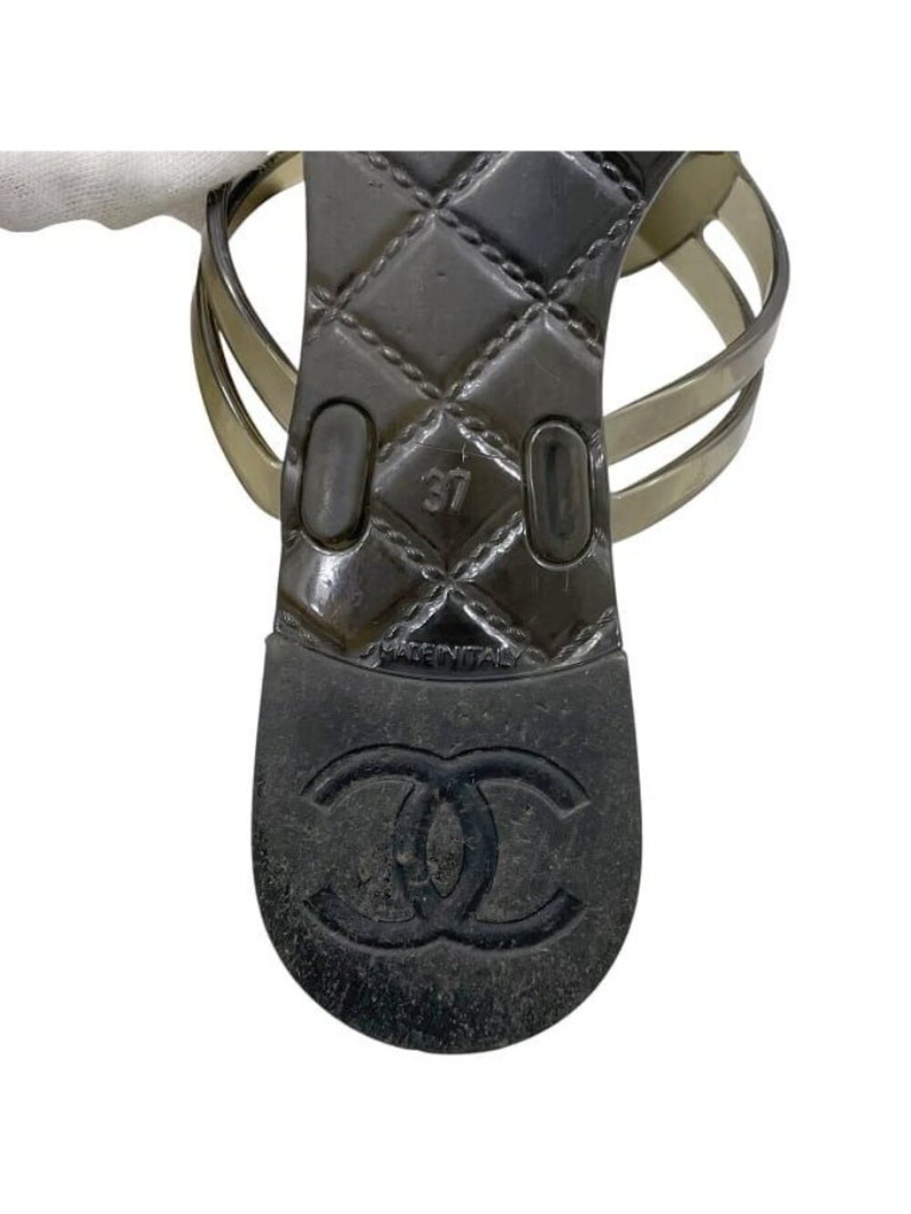 Chanel Sandals Black Camellia - Picture 9 of 10